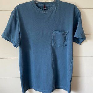 Next Level, Inspired Dye Pocket T-Shirt - Blue
